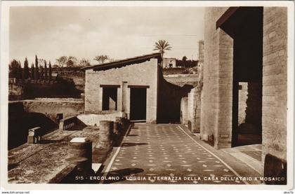 CPA ERcolano Loggia e Terrazza della Casa dell' Atrio ITALY (15143)