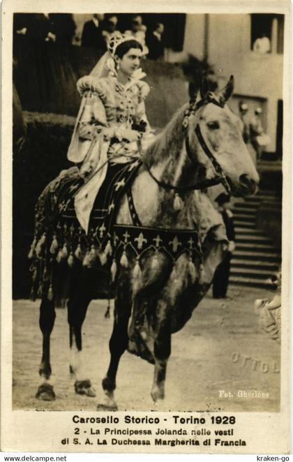 TORINO CITTÀ - Carosello Storico 1928 - Principessa Jolanda - NV - #069