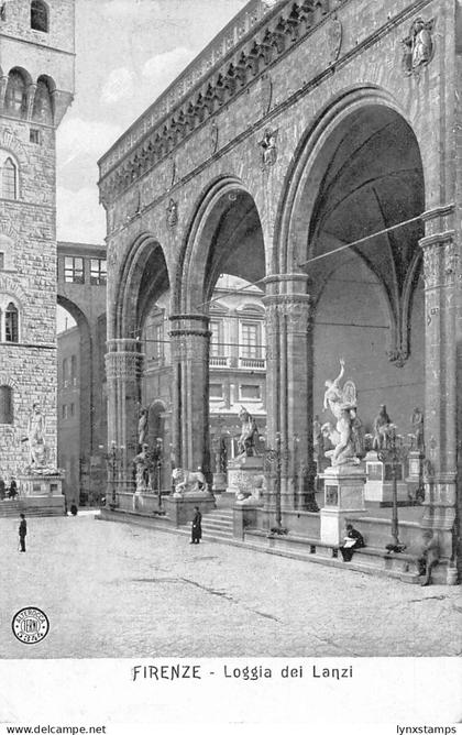 A655 Italy Firenze Florence Loggia dei Lanzi vintage postcard