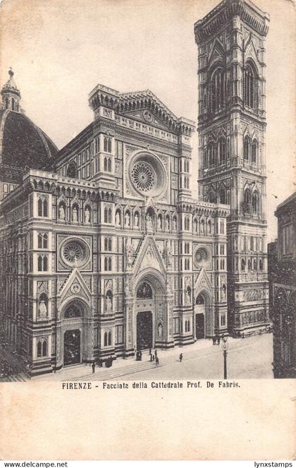 B147 Italy Firenze Florence 1923 Facciata della Cattedrale Cathedral postcard