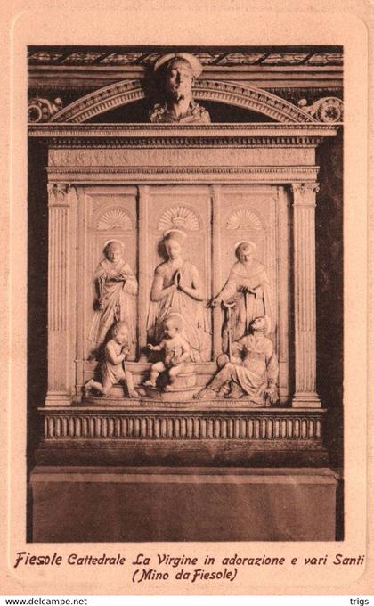 Fiesole (Cattedrale) - La Virgine in adorazione e vari Santi (Mino da Fiesole)