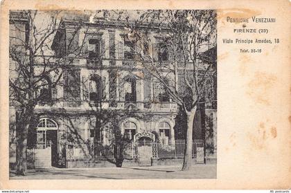 Italy 1926 Pensione Veneziani Firenze Florence vintage postcard B812