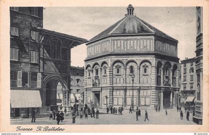 Italy Firenze Florence Il Battistero vintage postcard B791
