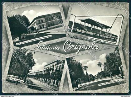 Foggia Cerignola Saluti da Stazione Campo Sportivo Foto FG cartolina WX7200
