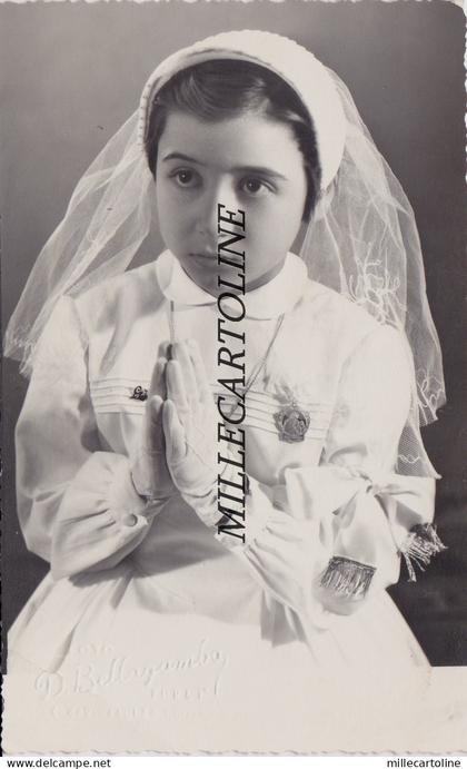 FORLI':  fotocartolina  Comunione  di una bimba Forlì