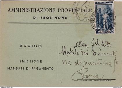 # FROSINONE: testatina- AMMINISTRAZIONE PROVINCIALE -FROSINONE