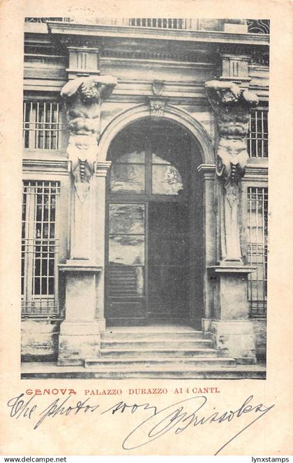 A655 Italy Genova Genoa 1901 Palazzo Durazzo ai 4 Canti postcard