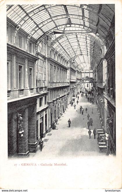 A655 Italy Genova Genoa Galleria Mazzini vintage postcard