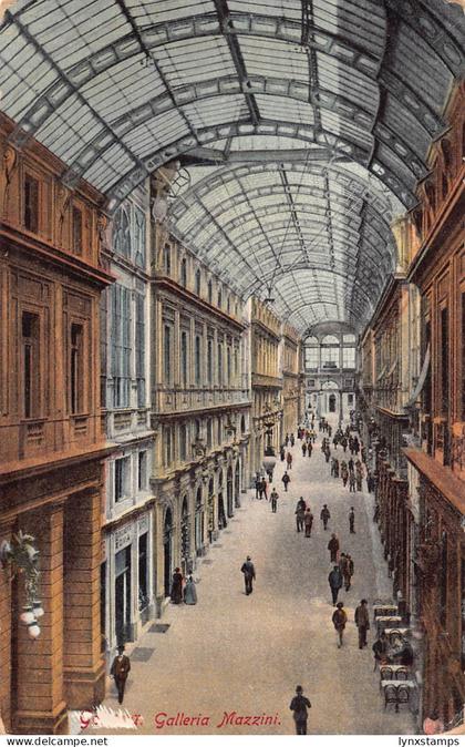 B147 Italy Genova Genoa Galleria Mazzini Gallery vintage postcard