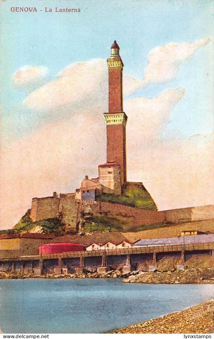 B148 Italy Genova Genoa Laterna Lighthouse vintage postcard