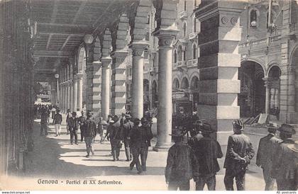 B338 Italy Genova Genoa Portici di XX Settembre vintage postcard
