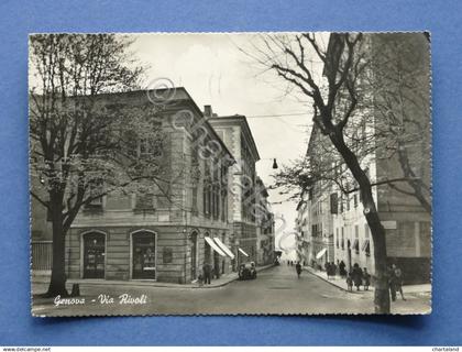 Cartolina Genova - Via Rivoli - Animata - 1957