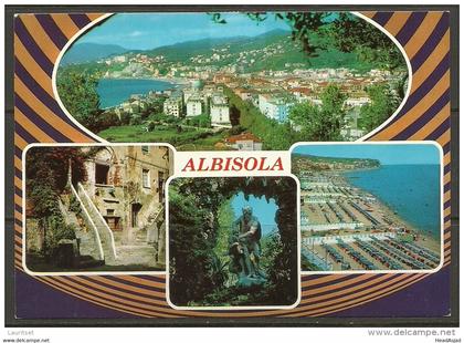 ITALY Post card ALBISOLA Liguria Riviera sent to Germany