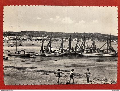Cartolina - Civitanova Marche ( Macerata ) - Spiaggia - 1959