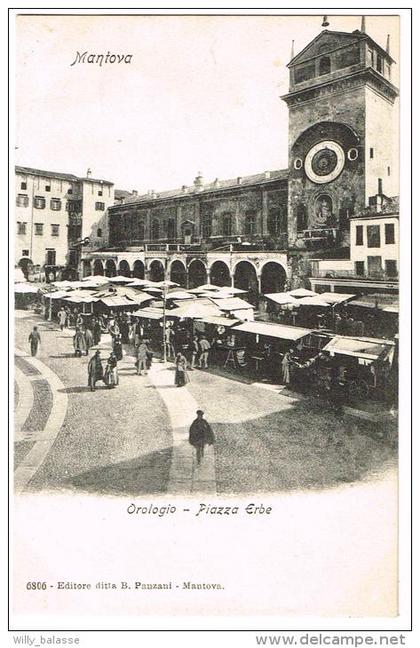 "Mantova - Orologio - Piazze Erbe"