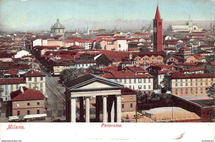 A228 Italy Milano Milan Panorama vintage postcard