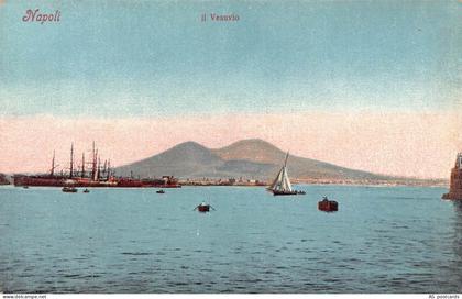 B364 Italy Napoli Naples Vesuvio  vintage postcard