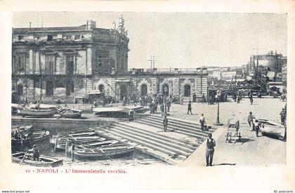 B583 Italy Napoli L'Immacolatella vecchia Naples vintage postcard