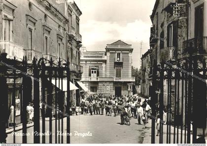 ee388 cartolina marano, piazza pergola,provincia di napoli