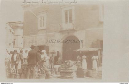 MARANO DI NAPOLI - La piazza del Mercato 1900 Fotocartolina privata