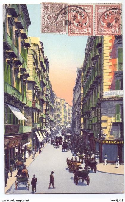 PC - Napoli Napels - Via Roma  - stempel cachet