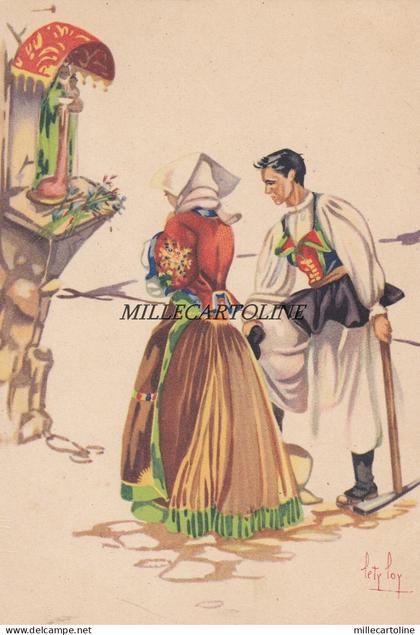 ATZARA: Costumi di Sardegna ( da tempera di Lety Loy)