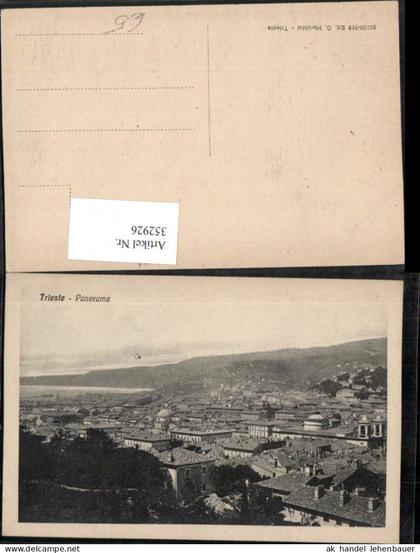 352926,Friuli-Venezia-Giulia Trieste Triest Panorama Totale