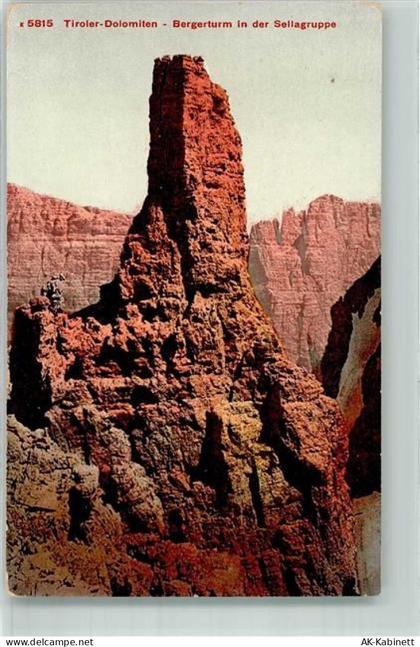 39048 Selva / Gardena Wolkenstein / Gröden Foto AK Bergerturm Sellagrupp... - 39761212