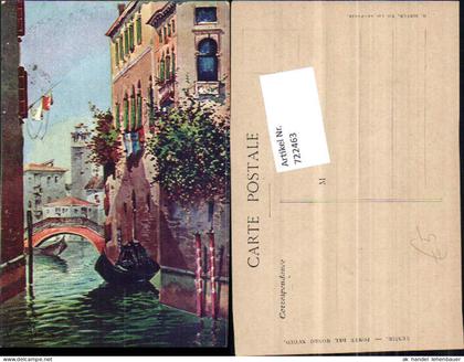722463 Künstler AK Venezia Venedig Venise Ponte del Mondo Venedig