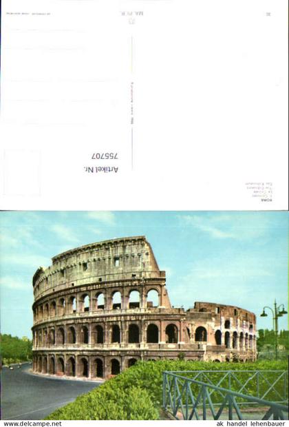 755707 Rom Kolosseum Metropolitanstadt Rom Italy