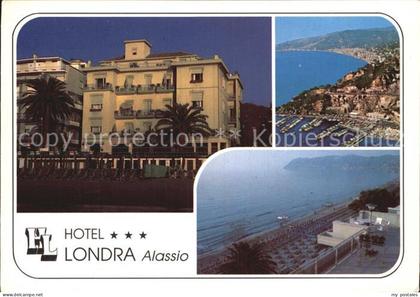 ALAssIO Savona Liguria IT Hotel Londra Panorama Kueste Strand