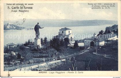 Arona Lago Maggiore Statua piu colossale del mondo San Carlo