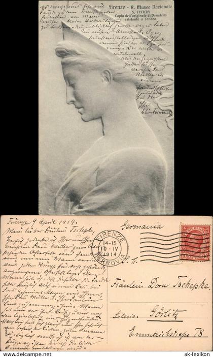 Cartolina Florenz Firenze R. Musea Nazionale S. Cecilia 1914