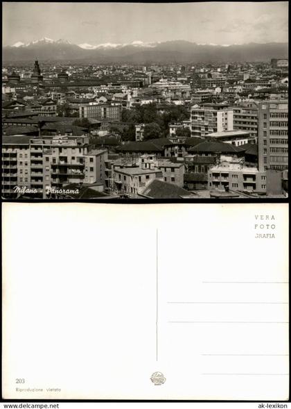 Cartolina Mailand Milano Panorana Neubauten 1962
