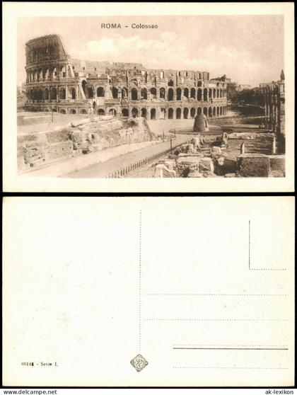Cartolina Rom Roma Kolosseum Colosseo Amphitheatrum Flavium 1928