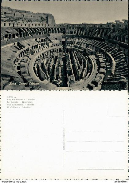 Cartoline Rom Roma Kolosseum / Colosseo / Amphitheatrum Flavium 1963