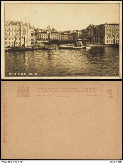 Cartoline Triest Trieste Triest Piazza Grande 1910