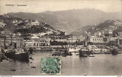 CPA Italie Italie Genova Panorama