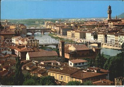 Firenze Florenz Panorama veduta dei Ponti