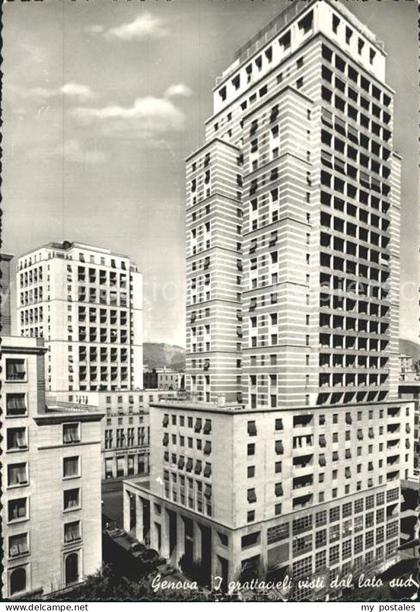 Genova Genua Liguria Wolkenkrazer