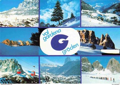 Groeden  St Ulrich-Groeden Suedtirol IT Panorama Wintersportplatz Skigebiet Groe