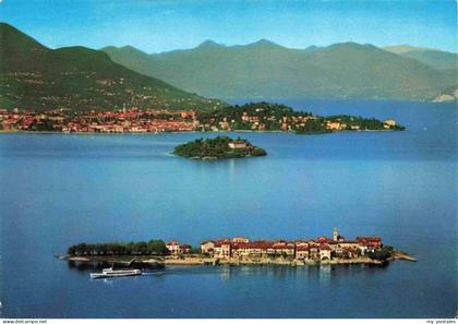 Isola Pescatori Lago Maggiore IT Fliegeraufnahme Lago-Maggiore Insel Isola-Madre