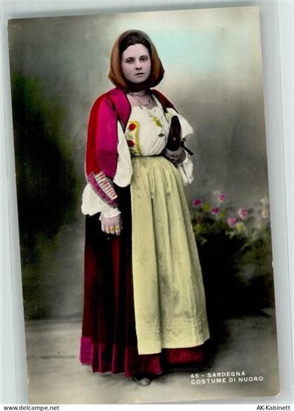 Nuoro Nr. 45 Sardegna Costume di Nuoro Trachten Italien Foto AK - 39987843