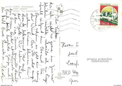 Olbia Sardegna IT Capo Ceraso Hotel Li Cncheddi