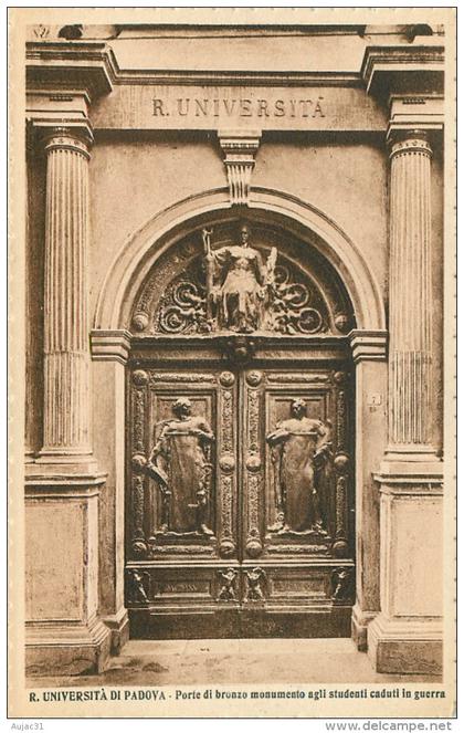 Italie - Italia - Veneto - Padua - R. Universita Di Padova - Porte di bronzo monumento agli studenti caduti in guerra