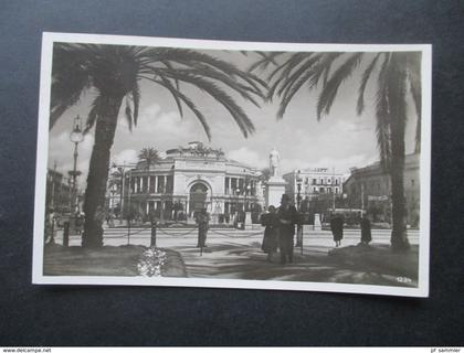 Echtfoto AK Italien 1934 Palermo Piazza Garibaldi Stempel Palermo Porto