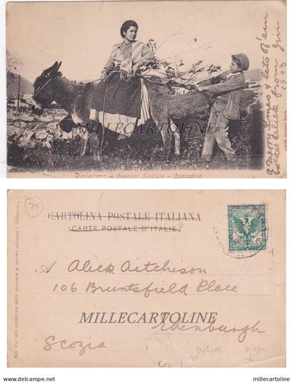 PALERMO: Costumi Siciliani - Contadina