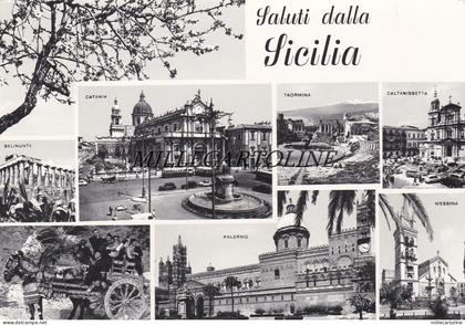 PALERMO:  Saluti dalla Sicilia - varie citta'  (4)   1960