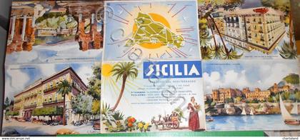 Volantino Pubblicità Propaganda Turistica Sicilia Palermo Taormina