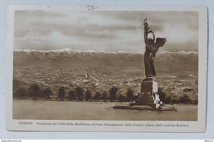 72624 Cartolina - Torino - panorama - fp vg 1934